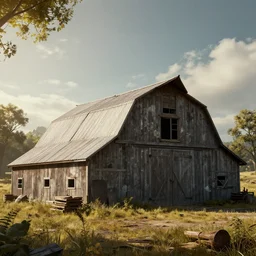 fallout concept art barn render ultra unreal engine 5