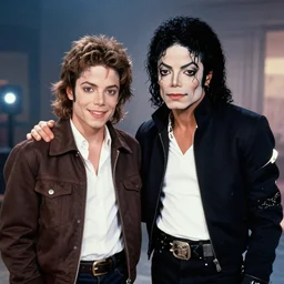 Michael Jackson and gigachad in the backrooms