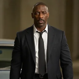 film still of Idris Elba as James Bond