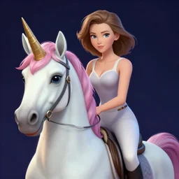 portrait of victoria scurlock riding a unicorn, beautiful eyes, sylvain sarrailh, artstation, ismail inceoglu