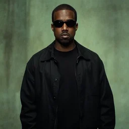 film still of kanye west as morpheus in the matrix