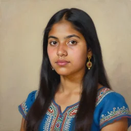 painting of a young mexican woman by salman toor