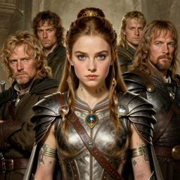young queen amidala, legendary warrior, heroic, lord of the rings, tattoos, decorative ornaments, battle armor, by carl spitzweg, ismail inceoglu, vdragan bibin, hans thoma, greg rutkowski, alexandros pyromallis, perfect face, nicely toned, sharply detailed, illustration, centered, rule of thirds, photorealistic shading
