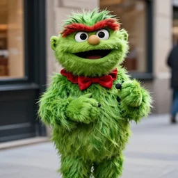 oscar the grouch 1 9 7 0 s street performer