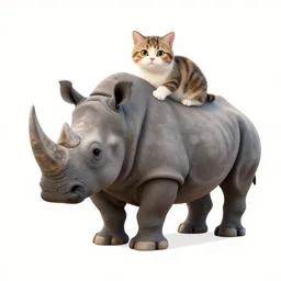 hybrid between a cat and a rhinoceros