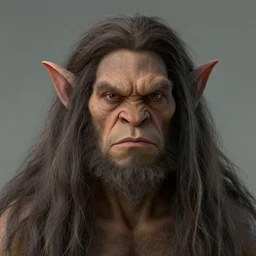 a portrait of a troll with long hairs, art by James Jean and Wayne Barlowe, high detail, cinematic, cgsociety 8k