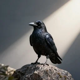 Raven, in the style of dribbble.com mascot