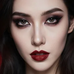 close up face ( ( female ) ) portrait vampire