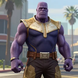Thanos as a GTA V character