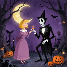 halloween night romance, illustrated by edward gorey, lagerstedt, tim burton