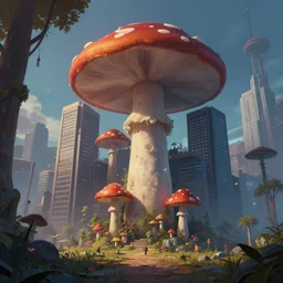 🍄🏢digital Art, Greg rutkowski, Trending artstation,cinematic