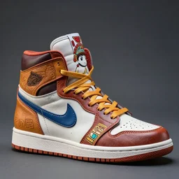 realistic scultpure of sneaker design, sneaker design megaman capcom style mixed with aztec mayan native street fashion, painted by akira toriyama and studio ghibli princess mononoke megaman capcom