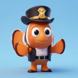 Nemo dressed as a gangster, 4k