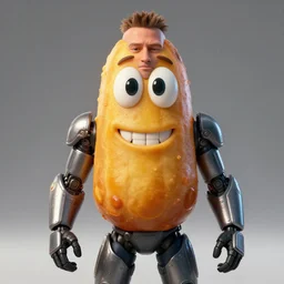 channing tatum in a tater tot costume, tater tot face, ef 8 5 mm f 1. 8 usm, bionic scifi alexandre ferra, hyper detailed, digital art, trending in artstation, cinematic lighting, studio quality, smooth render, unreal engine 5 rendered, octane rendered
