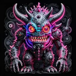 ancient neon monster portrait, intricate artwork by basil gogos josan gonzalez, artgerm, h. r. giger, kilian eng, very coherent artwork, cinematic, hyper realism, vibrant, octane render, unreal engine, 8 k, high contrast, higly detailed black ink outline