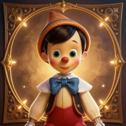 symmetry portrait of geppetto from pinocchio, glowing lights, intricate, elegant, highly detailed, digital painting, artstation, concept art, smooth, sharp focus, illustration, art by artgerm and greg rutkowski and alphonse mucha