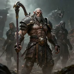 barbarian class, erebos’s titan, revenant, art by Tomasz Jedruszek and Akihiko Yoshida, high detail, cinematic, cgsociety 8k