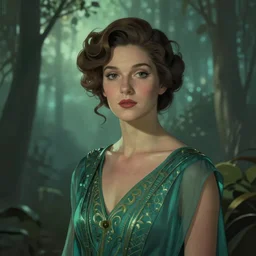 very very very aesthetic stunning portrait of a woman in a serene environment by Antoine Blanchard, artstation, art deco, cinematic lighting