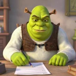 shrek is frustrated about his taxes