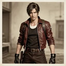 an old photo of chris redfield