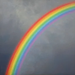 illustration of a rainbow, realistic painting, classical painting, high definition, digital art, matte painting, very detailed, realistic