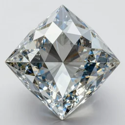 artwork with only triangles, looking like the skin of a diamond with reflections
