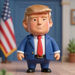 donald trump claymation style