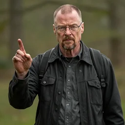 walter white getting slimed