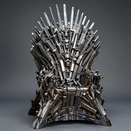 iron throne made out of guns