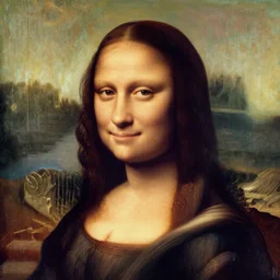 a portrait of emma watson, painted by leonardo da vinci in the style of the mona lisa. face of emma watson