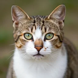 a painted cat