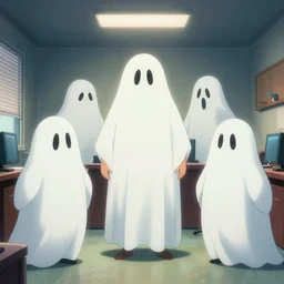 a group of ghost in the room office trump, nuri iyem, james gurney, james jean, greg rutkowski, anato finnstark, donald trump, instagram photo shoot, perfect faces