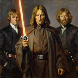 attractive male sith lord, star wars, painting by tom of finland, gaston bussiere, craig mullins, j. c. leyendecker, claude monet