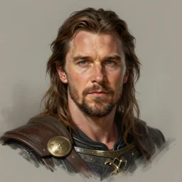 Christian Bale without a beard as a fantasy D&D character, portrait art by Donato Giancola and James Gurney, digital art, trending on artstation
