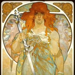 highly detailed vfx portrait of big boss, alphonse mucha