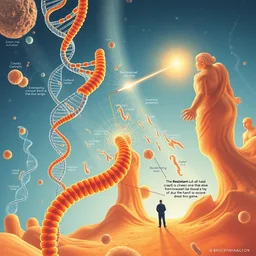 a graphic depiction on dna and precision medicine by bruce pennington