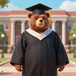 freddy fazbear graduating high school, digital art, artstation, high quality, detailed, 4k