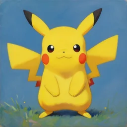 a painting of Pikachu by andrew wyeth