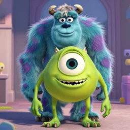 boris johnson as a monster in monsters inc.