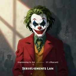 lain from anime serial experiments lain as the joker clown