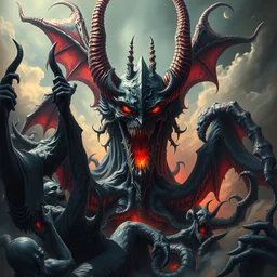 vibrant muted colors, still of a [ lovecraftian demon infested ] [ spawn ], by arthur adams, by tom bagshaw, by henry asencio, by kikuchi hideyuki, by albert bierstadt,, visual novel, ink, cinematic, insanely detailed and intricate, hypermaximalist, elegant, ornate, hyper realistic, super detailed