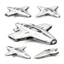 brutalism design spaceship sketches