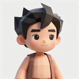 low poly cartoony character concept art of the mischievous wonderboy | | pixar - cute - fine - face, pretty face, realistic shaded perfect face, fine details by stanley artgerm lau, wlop, rossdraws, james jean, andrei riabovitchev, marc simonetti, and sakimichan, trending on artstation