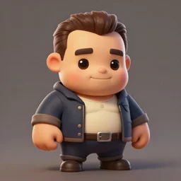 cute little anthropomorphic arnold schwarzenegger cute and adorable, pretty, beautiful, dnd character art portrait, matte fantasy painting, deviantart artstation, by jason felix by steve argyle by tyler jacobson by peter mohrbacher, cinema