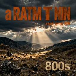 a RATM and NIN 80s album cover designed by Ash Thorp.