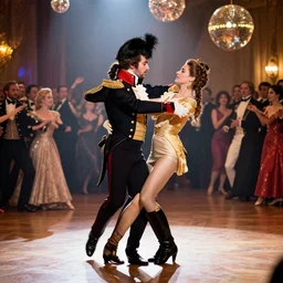 napoleon dancing with his wife at the disco
