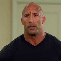film still close - up shot of dwayne johnson in the movie south park bigger, longer & uncut. photographic, photography