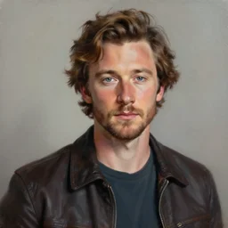 a portrait painting of sydney sweeney by mike dargas