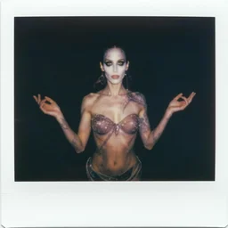 nyarlathotep manifested in this world, beautiful, award winning photo, hyperealistic detailed photography polaroid, 5 0 mm lens, motion blur, grainy image