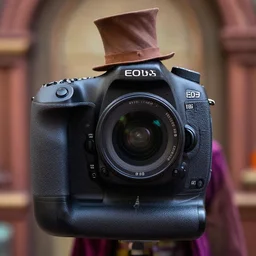 close up photo of Willy Wonka photo by Bill Henson EOS-1D, f/1.4, ISO 200, 1/160s, 8K, RAW, unedited, symmetrical balance, in-frame